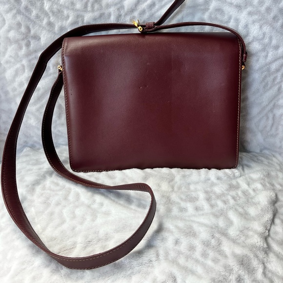 Cartier Must De Cartier Envelope Bordeaux Shoulder Bag - Picture 11 of 12